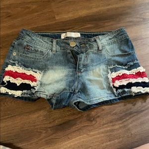 Red white blue shorts